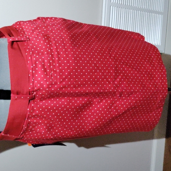 Chaps red polka dot skirt size 14 - Picture 4 of 7